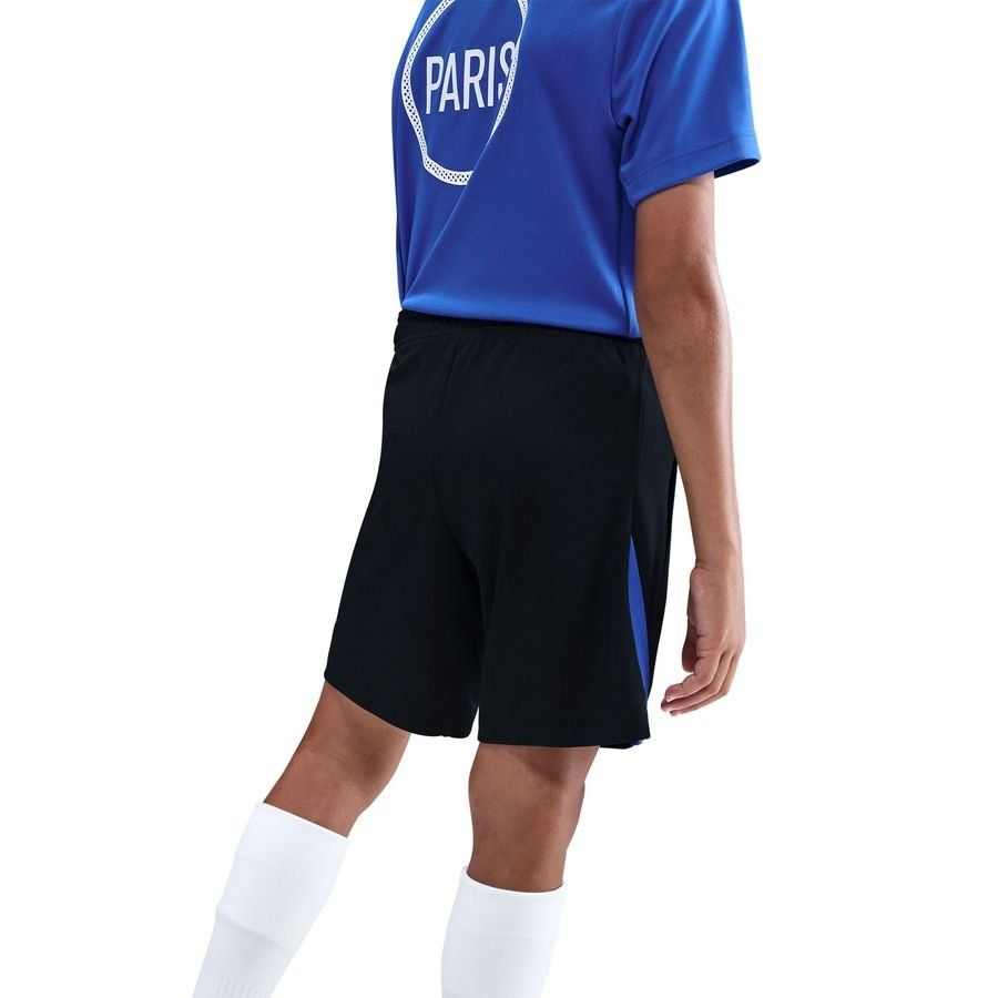 Paris Saint Germain Training Shorts Dri-FIT Strike 3rd - Black/Hyper Royal/Global Red Kids-SoccerKits Hub | Buy Soccer Jerseys Online